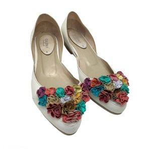 Culeka Handmade Floral Leather Flats 8